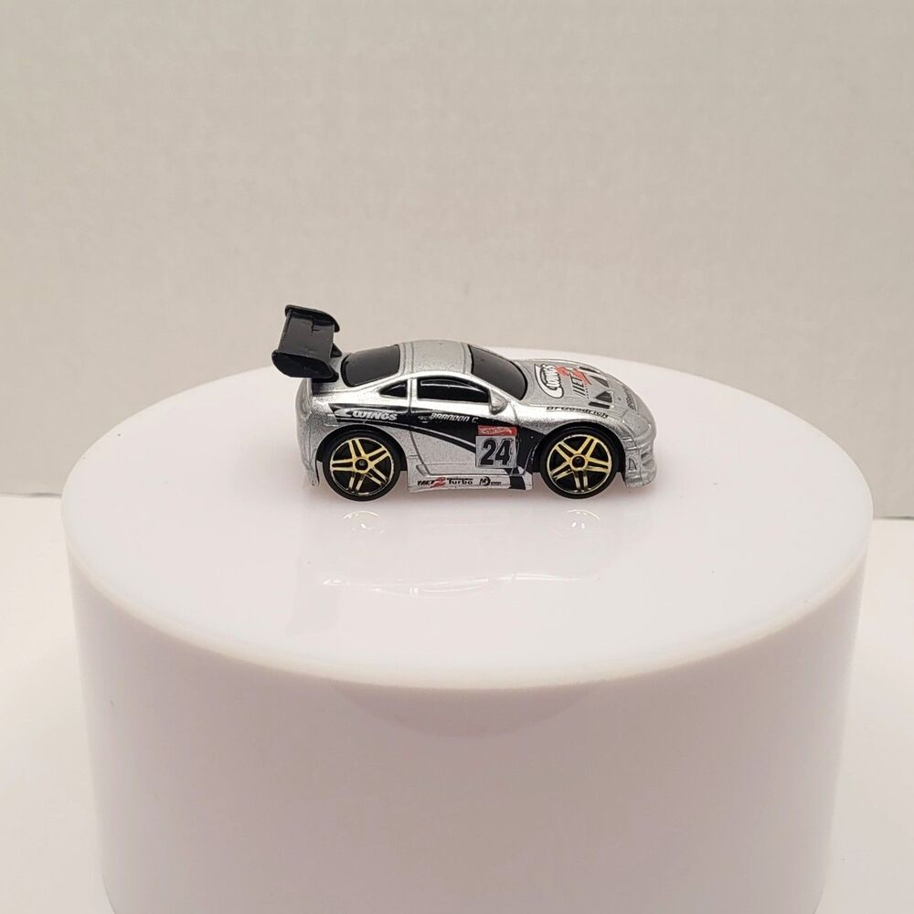 Hot Wheels Tooned Toyota Supra 2004 First Editions Silver Diecast Car Loose
